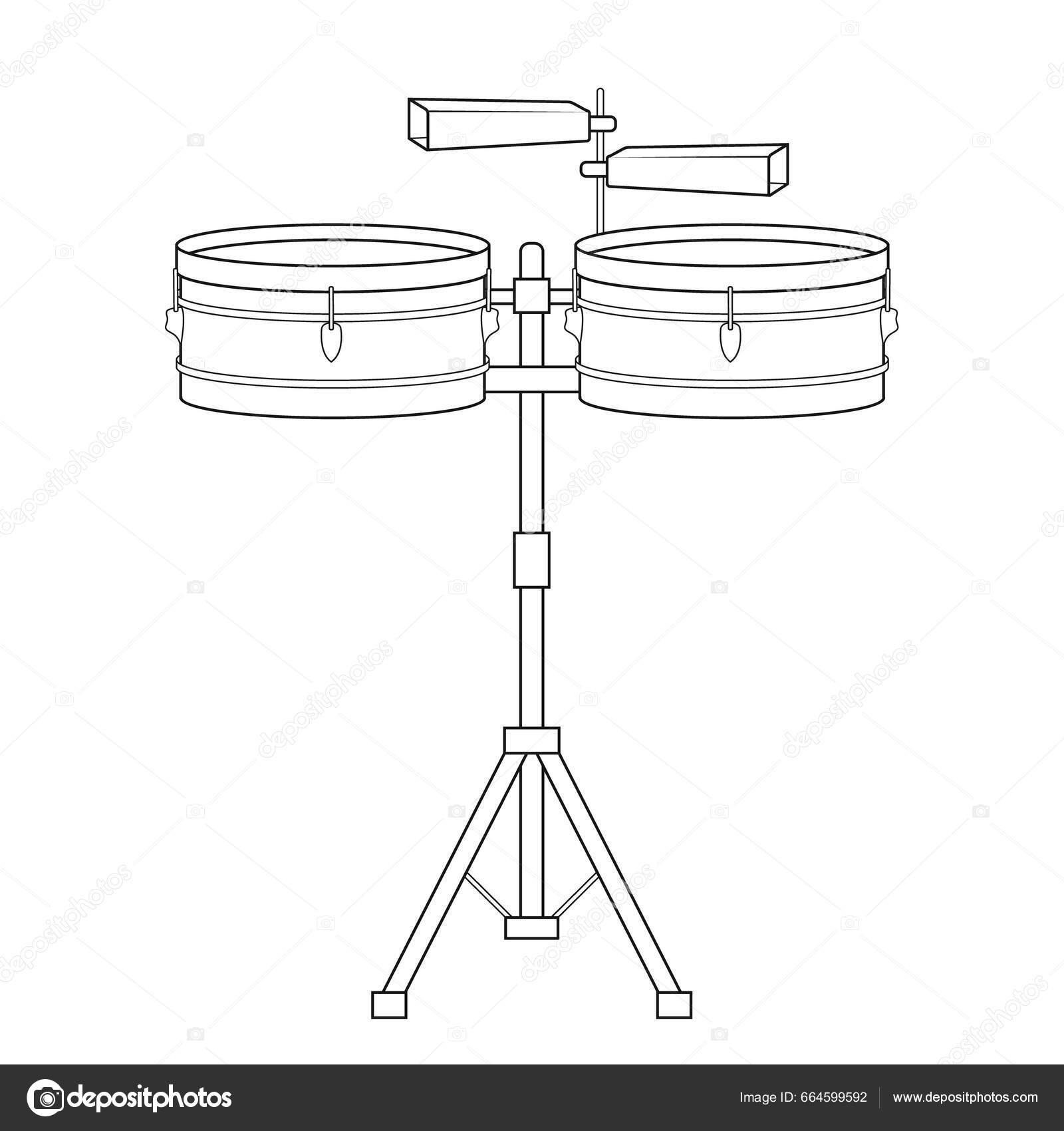 Dibujos de timbales para colorear vsun