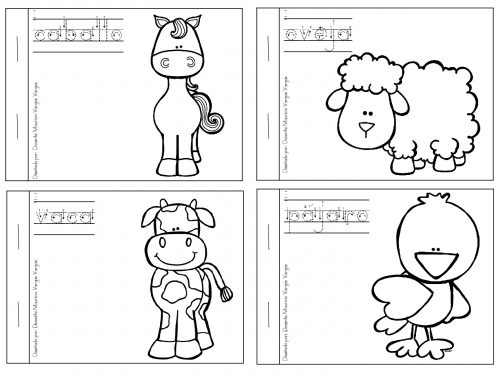 Dibujos de libro animales pdf para colorear | vsun