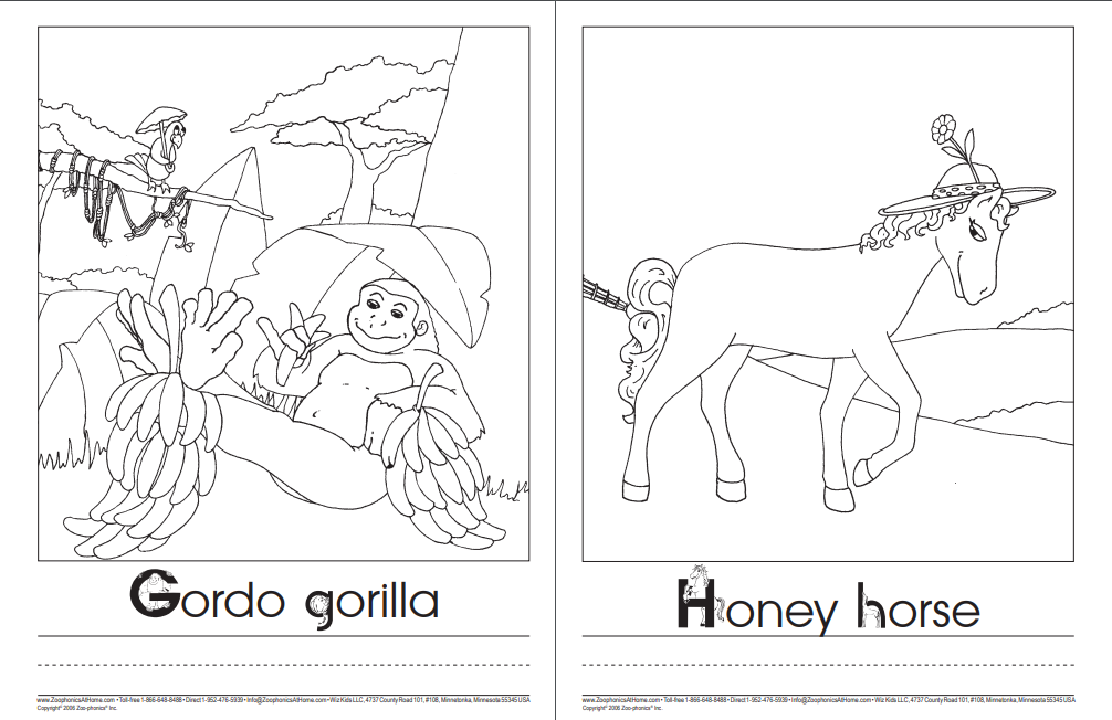Dibujos de libro animales pdf para colorear | vsun