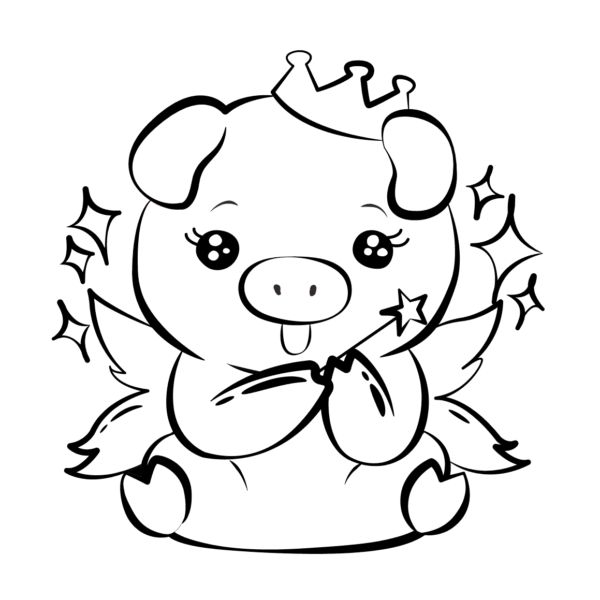 Dibujos de puerquitos para colorear