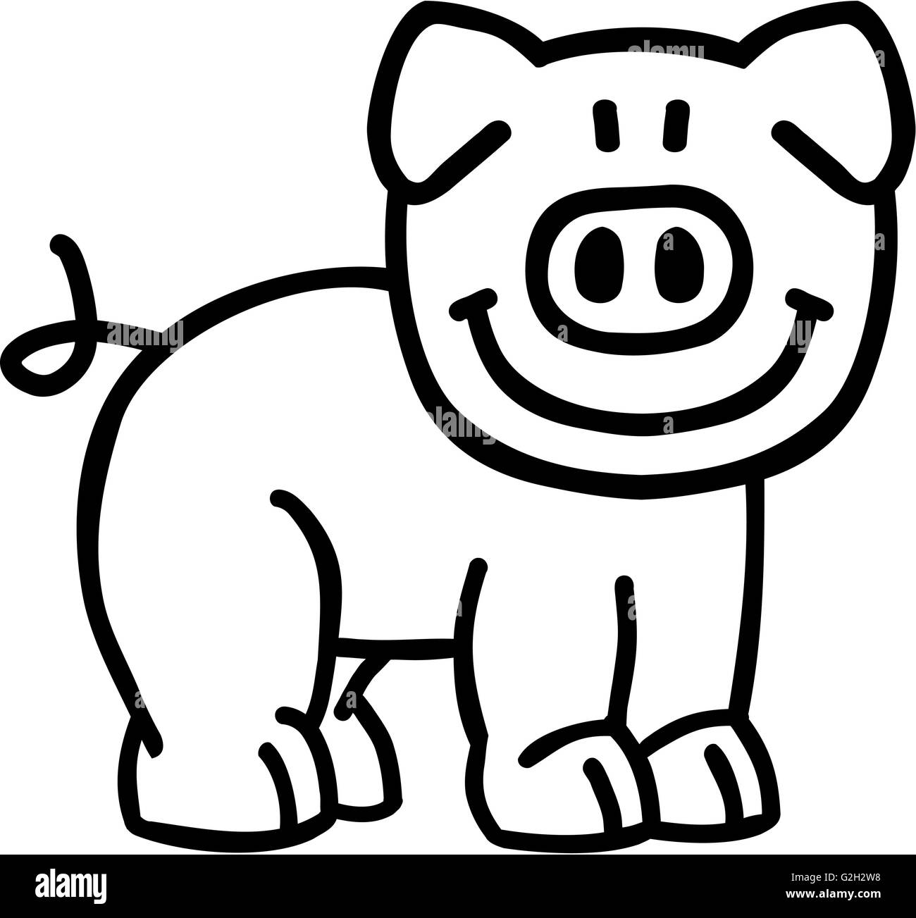 Dibujos de puerquitos para colorear