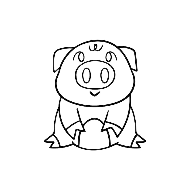 Dibujos de puerquitos para colorear