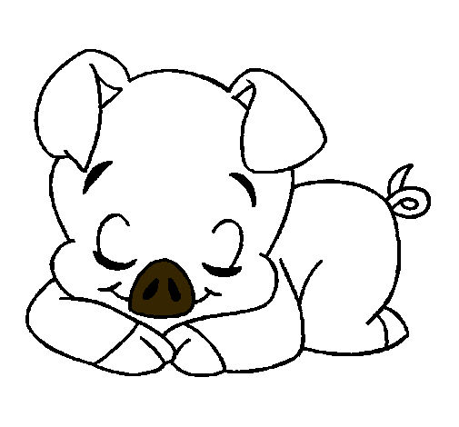Dibujos de puerquitos para colorear