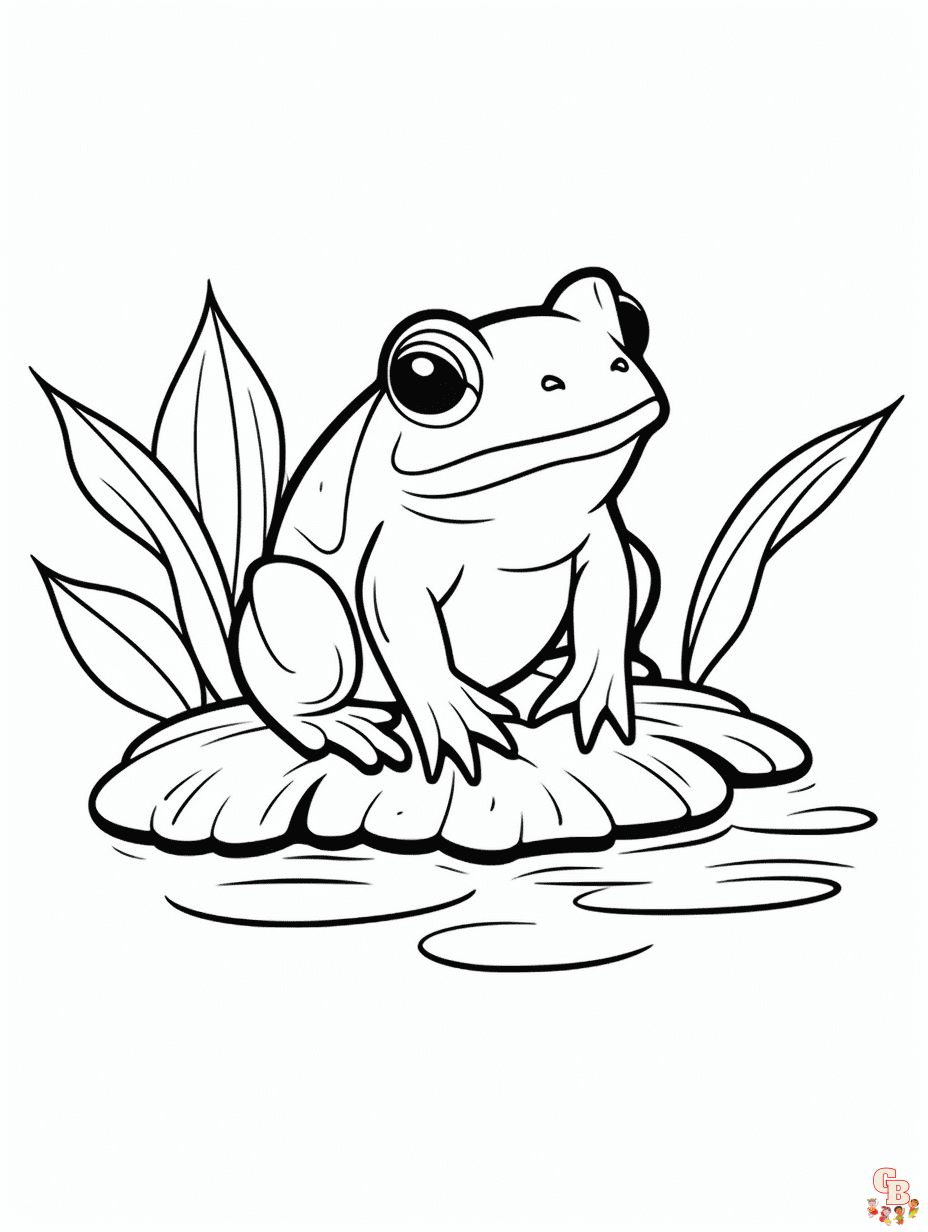 Dibujos de ranas para colorear