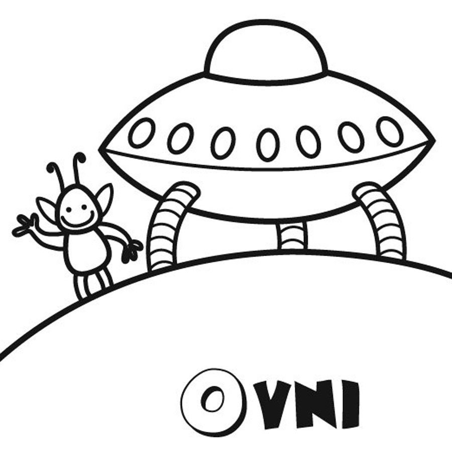 Dibujos de extraterrestres animados para colorear