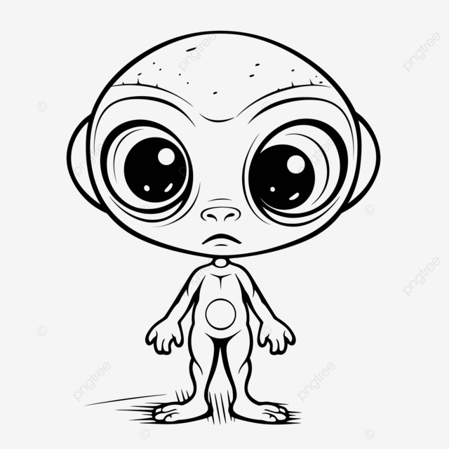 Dibujos de extraterrestres animados para colorear