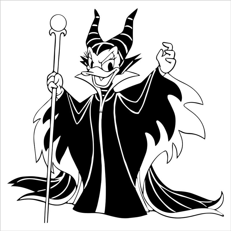 Dibujos de malefica disney para colorear