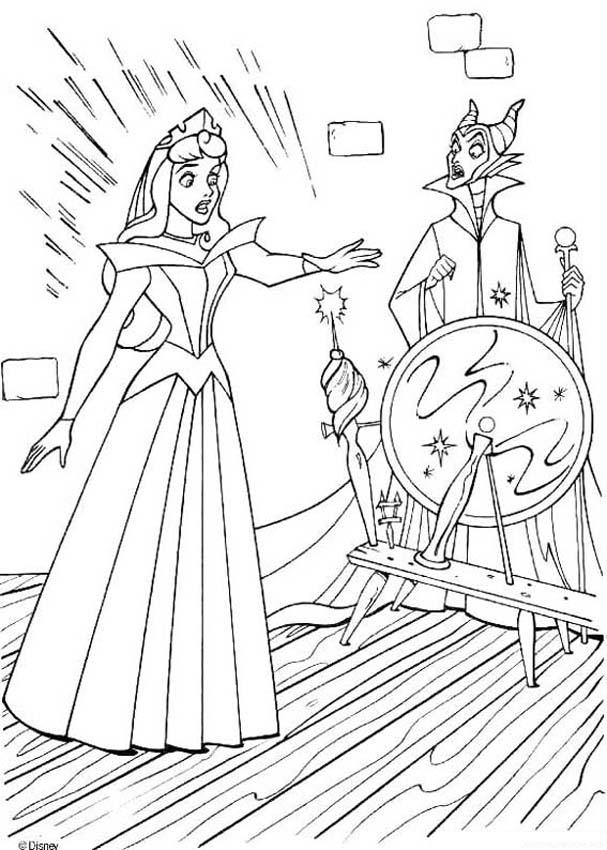 Dibujos de malefica disney para colorear