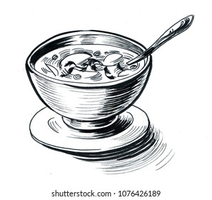 Dibujos de sopa para colorear