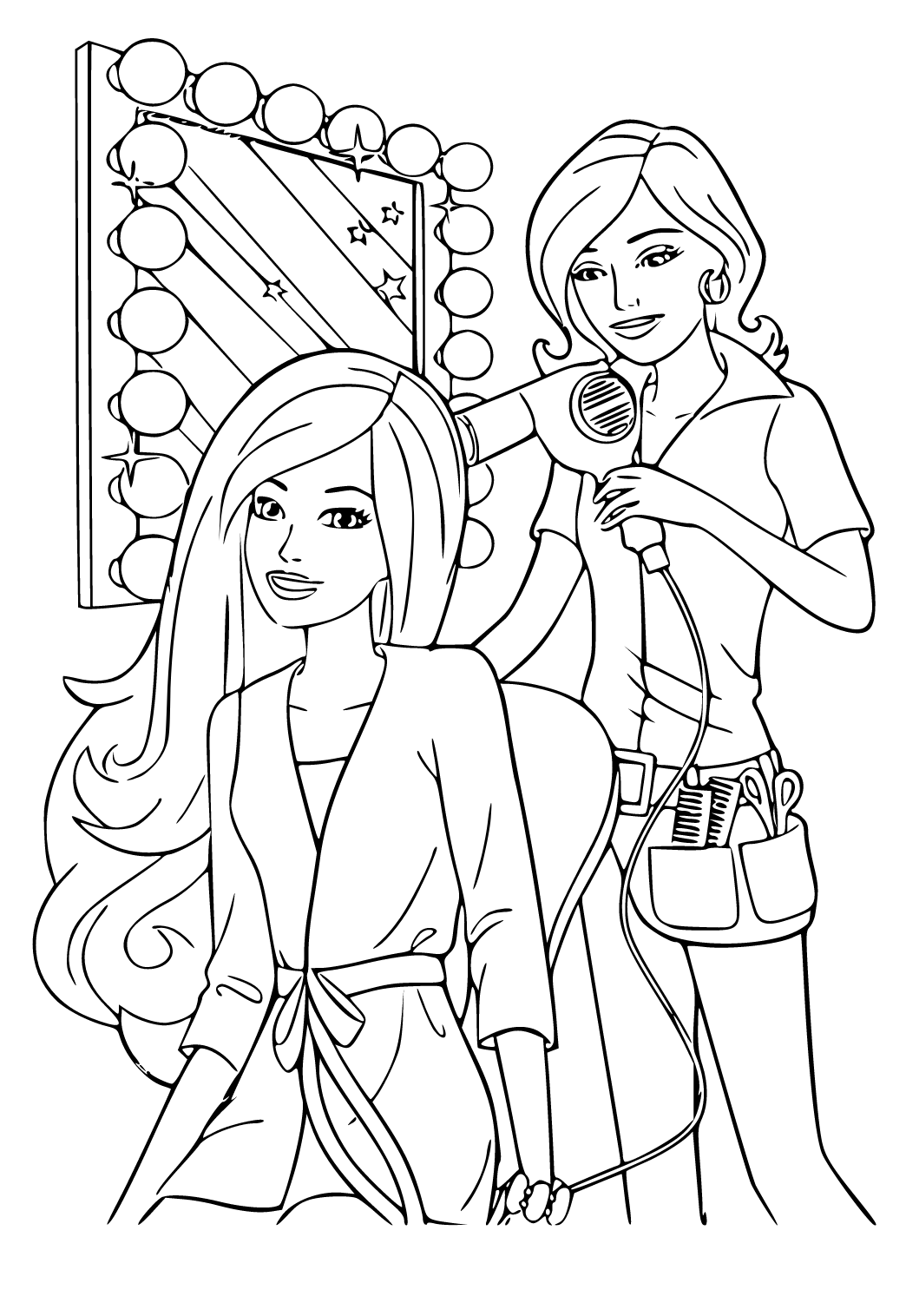 Dibujos de top models para colorear