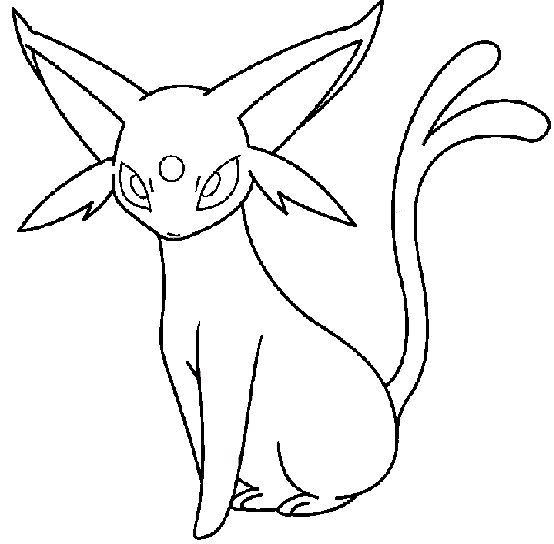 Dibujos de pokemon espeon para colorear