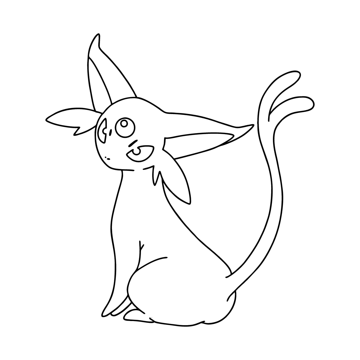 Dibujos de pokemon espeon para colorear