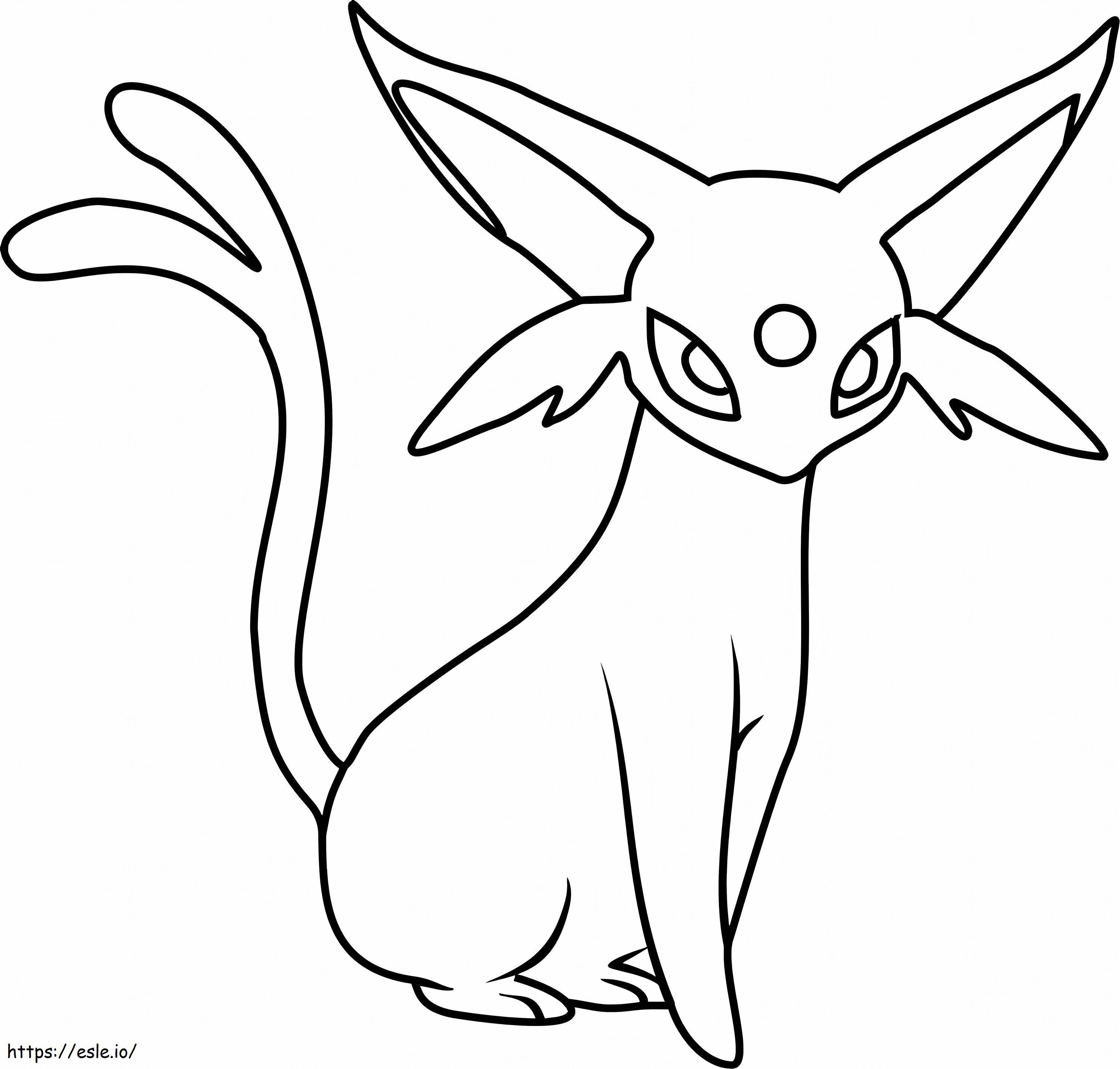 Dibujos de pokemon espeon para colorear
