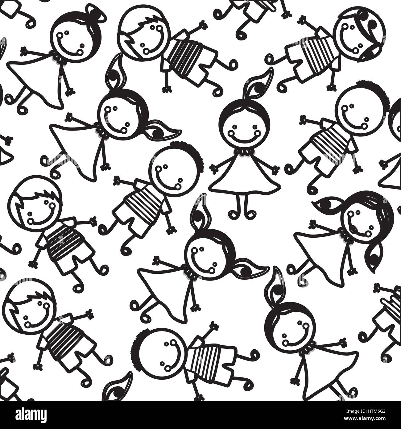 Dibujos de silueta ninos para colorear