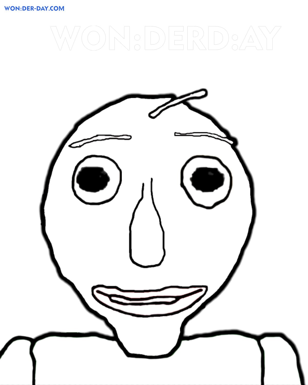 Dibujos de baldi para colorear