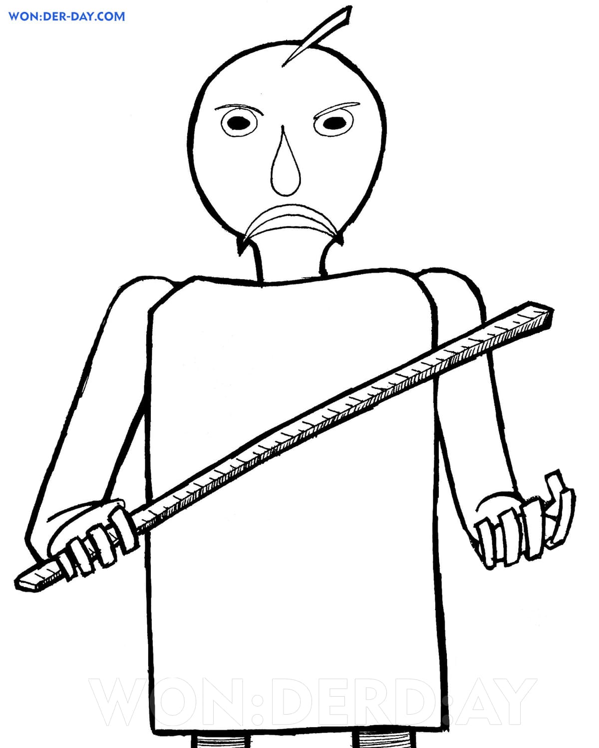 Dibujos de baldi para colorear