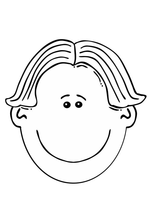 Dibujos de caras niños para colorear