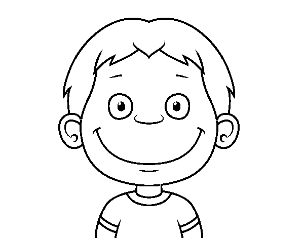 Dibujos de caras niños para colorear