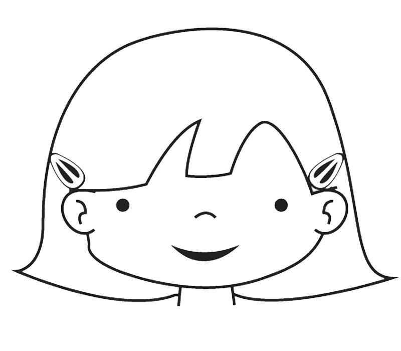 Dibujos de caras niños para colorear