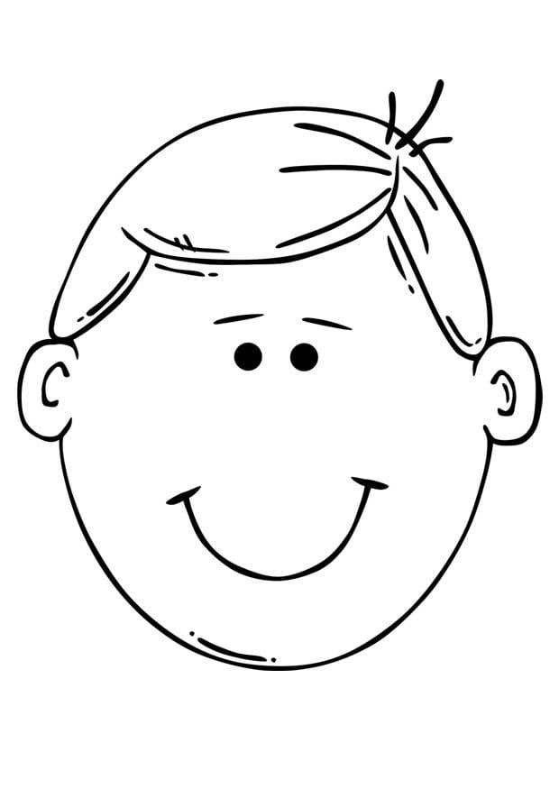Dibujos de caras niños para colorear