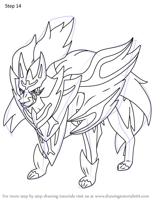 Dibujos de pokemon zamazenta para colorear