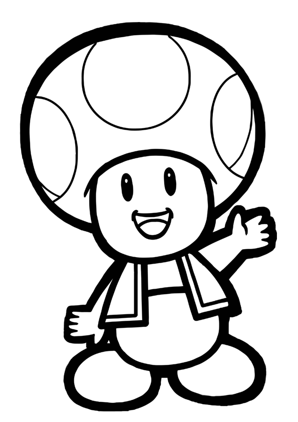 Dibujos de toad para colorear