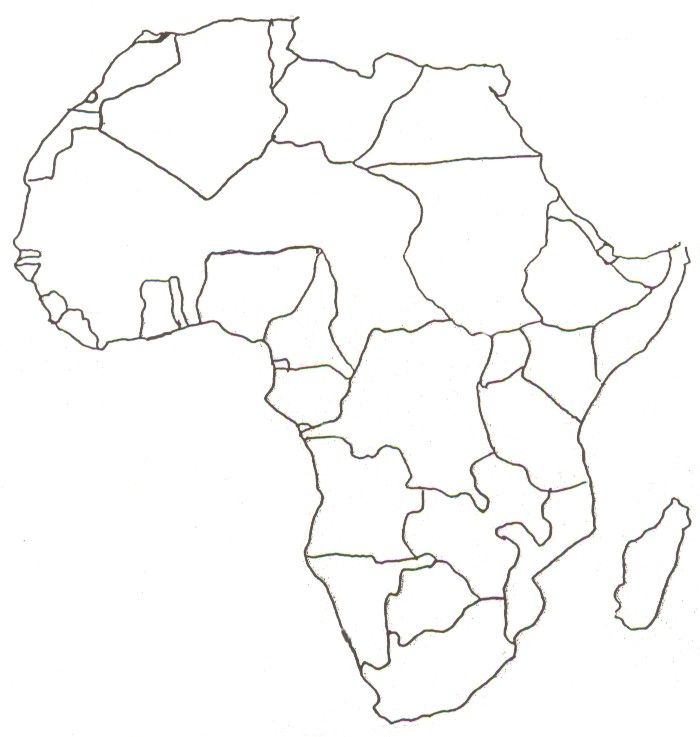 Dibujos de africa para colorear