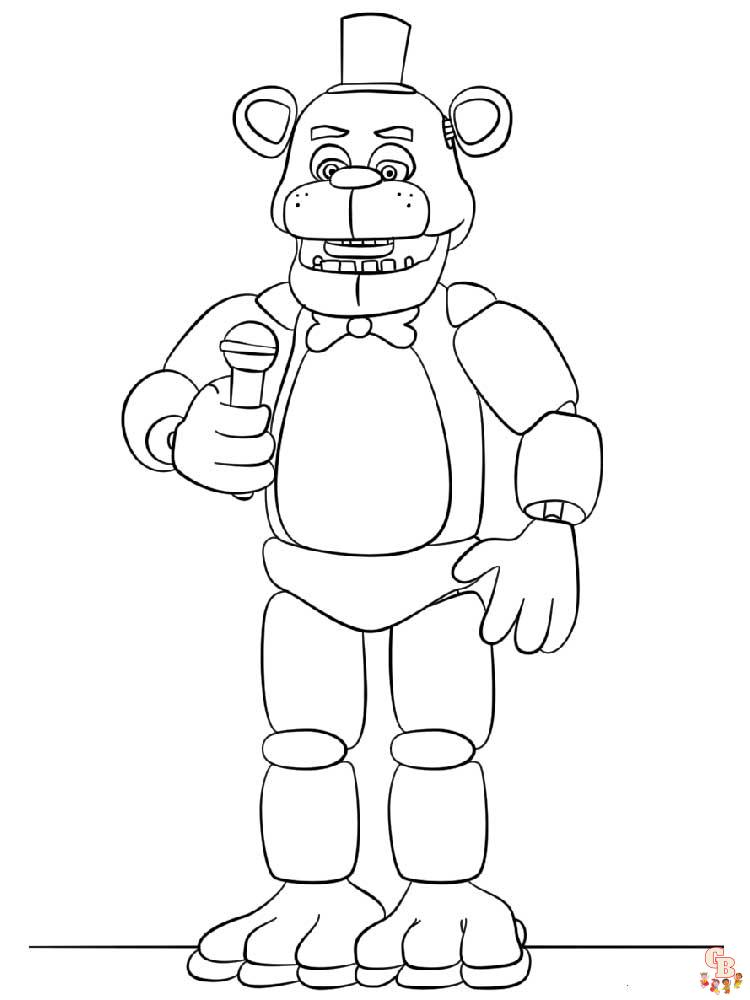 Dibujos de animatronics para colorear