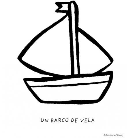 Dibujos de barco infantil para colorear