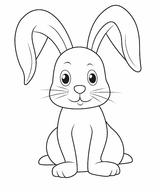 Dibujos de conejo infantil para colorear