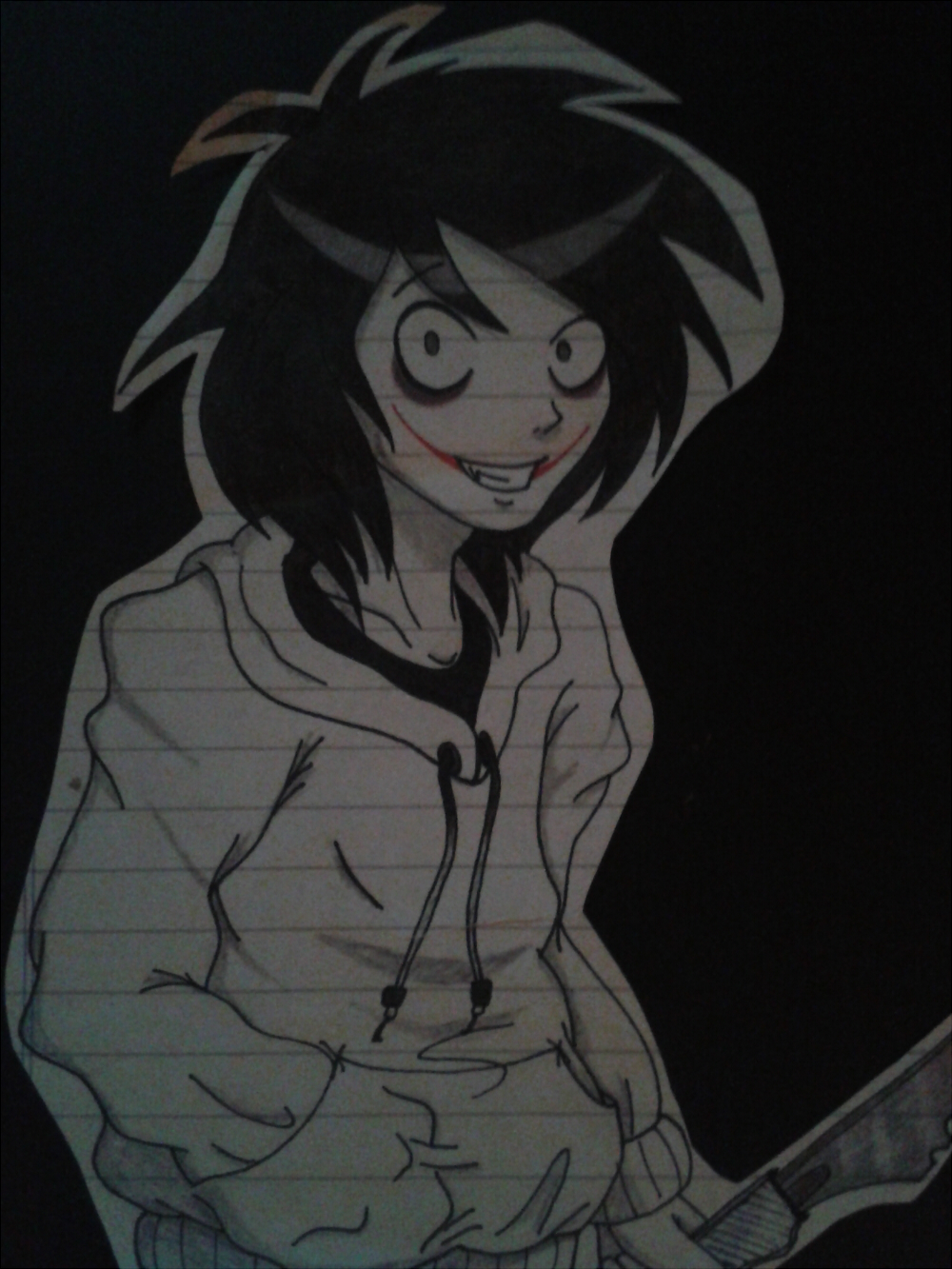 Dibujos de jeff the killer para colorear