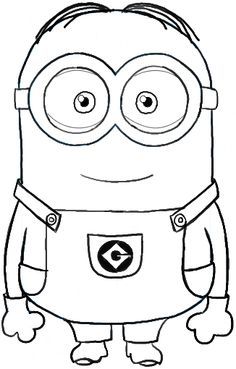 Dibujos de minion para colorear