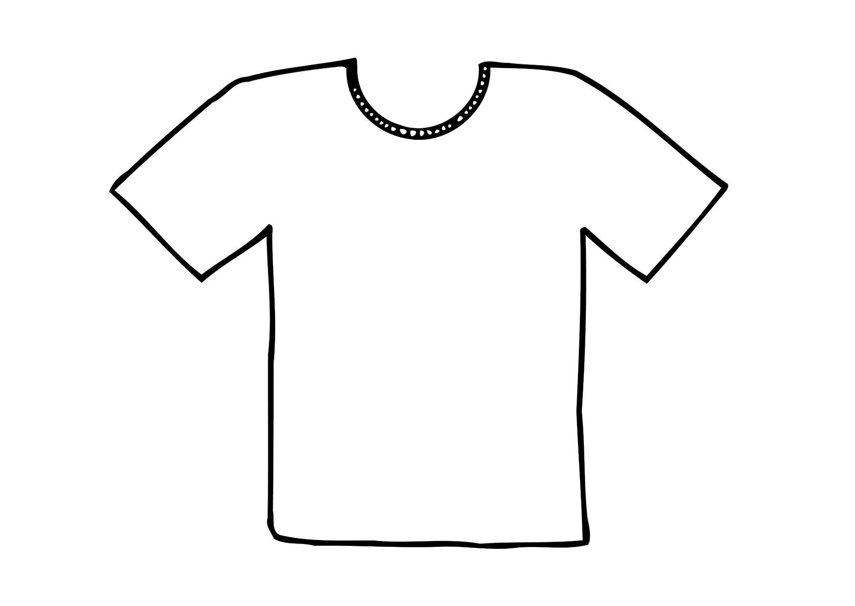 Dibujos de polera para colorear