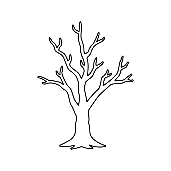 Dibujos de rama arbol para colorear