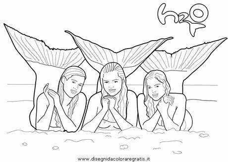 Dibujos de sirenas mako para colorear